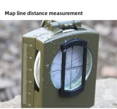 Military Compass Pocket Sighting Clinometer Classic Hiking Luminous Lensatic Map