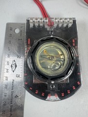RARE Brunton Model 8040 Compass Clinometer w/ Leather Case USA Vintage