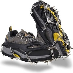 18/19 Teeth Ice Grippers Spikes Outdoor Winter Snow Spikes Crampons Cleats