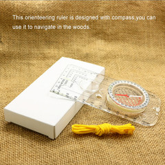 Compass Navigation Map Ruler Reading Scouting Scale Outdoor Orienteering Gear fo