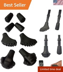 8 PCS Rubber Tips for Trekking Poles – Enhanced Traction & Longevity