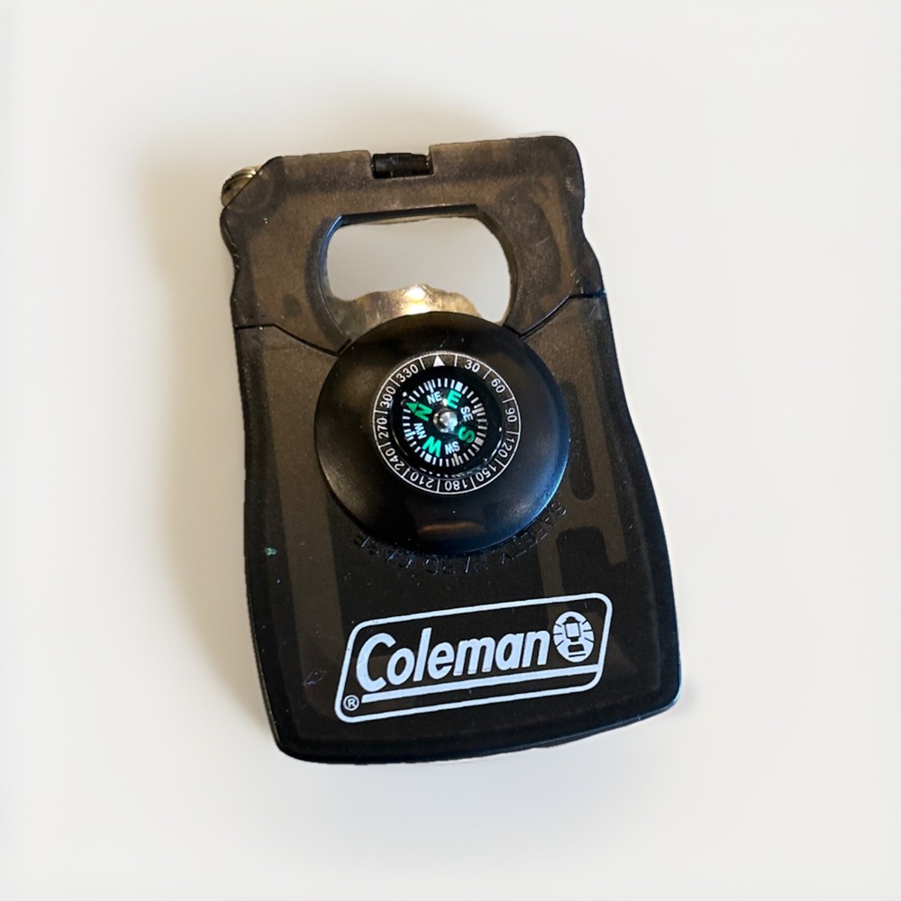 Coleman Camping Survival Tool Compass Multi Function Can Opener, Screwdriver New