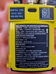 Sarbe 6-406G-CS Personal Locator Beacon with GPS A Antenna & accessories