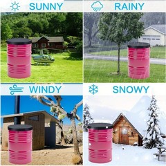 55 Gallon Drum Top Cover Black 210D Oxford Cloth Dust Wind Rain Protection