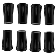 8Pcs Trekking Pole Tips Replacement Protectors, Rubber Feet for Hiking Pole Tips