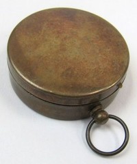 1.75″ BRASS COMPASS WITH COVER – POCKET COMPASS – SCOUT- HIKING – CAMPING