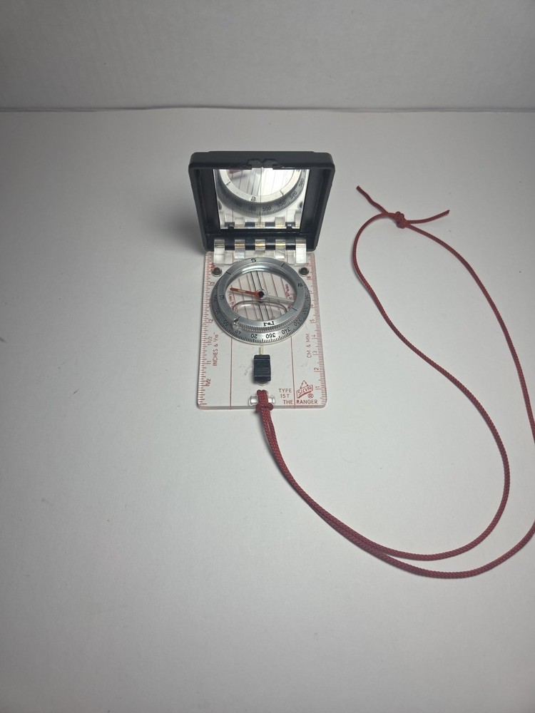Vintage Silva 15T Ranger Mirror Sighting Navigation Compass Made In Sweden