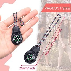 Mini Compass for Kids Compass Keychain，Button Compass Bulk 10pcs Mixed colors
