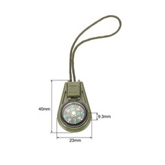 25Pcs Mini Survival Compass, Button Compass Bulk kit, Dark Green