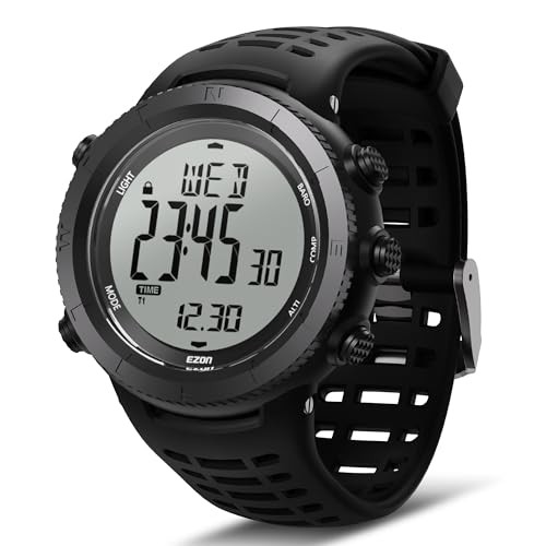H001 Military Digital Watch for Men, Tactical Outdoor Adventure Watch with