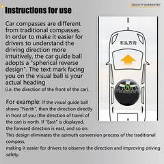 Adjustable Car Vehicle Dashboard Navigation Compass Ball for Boat Marine Truck