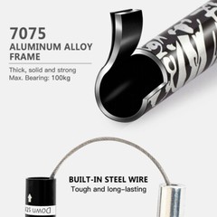 Lightweight Collapsible Trekking Five-fold Walking Stick for Hiking I9T1