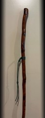 64” Eastern Hophornbeam Hiking Stick Handmade & Finished 🇺🇸
