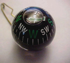 Anglers Choice Compasses Liquid filled Pin On Ball shaped 4 pack