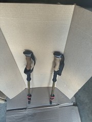 2 Ozark collapsible Hiking, walking retractable adjustable & wrist attachment