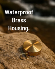 Glow in the Dark Brass Pocket Compass for Kids – Waterproof Navigation Tool for