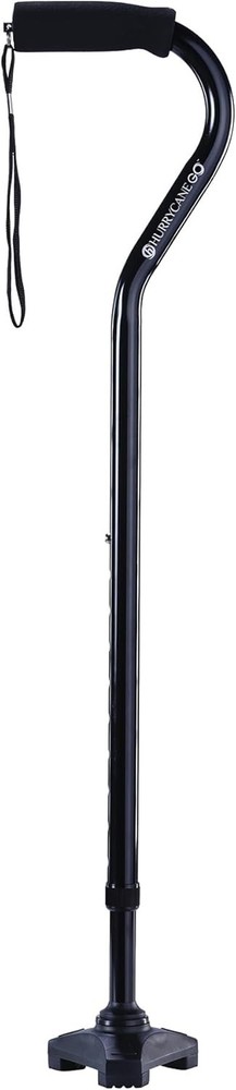 Go HCANE-BK-G2 Walking Stick with T Handle Black