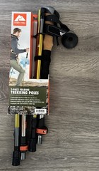 OZARK TRAIL Aluminum Folding Quick Lock 2 PC.Trekking / Hiking Poles W/Cork Grip