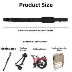 Outdoor Fishing Storage Sling Patterned Nylon Tape Fast Release Buckle