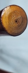 Collapsible Solid Wood Hiking Stick 3 Piece 55in with Storage Bag