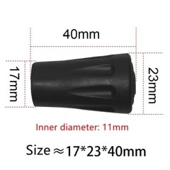 20Pcs Trekking Pole Tips Nordic Walking Stick Rubber Replacement Caps for Hiking