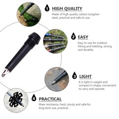 8Pcs Carbon Tungsten Steel Trekking Pole Accessories Durable for Hiking Use