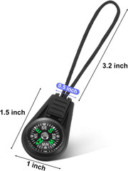 BBTO 100 Pieces Mini Survival Compass Outdoor Camping Hiking Pocket Compass Liqu
