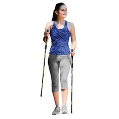 Lightweight Adjustable Walking Poles Hiking Collapsible Portable 15in Carry Bag