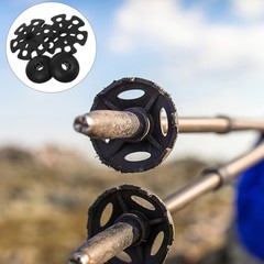 4Pcs Reusable Rubber Trekking Pole Accessories for Mud Snow Waterproof