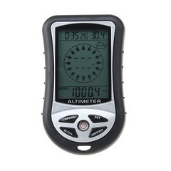 8 in1 Outdoor Hiking Hunting LED Digital Compass Altimeter Barometer Thermometer