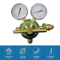 High-Pressure Piston Regulator for Inert Gases, Regulator for Nitrogen and