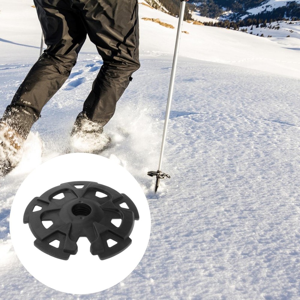 Trekking Pole Snow Basket Screw on Snowflake Basket Mud Basket Walking Pole
