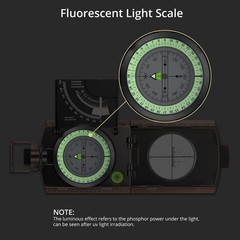 Anbte Compass Hiking Survival, IP65 Waterproof Metal with Bronze