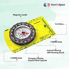 Orienteering Compass – Advanced Scout Compass for Hiking, Camping, and Green