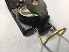 Military style plastic Compass (Black)