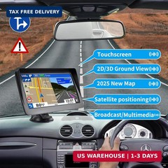 Garmin Car Truck GPS Navigation 7 Inch Touch Screen 2026 Maps Spoken Direction