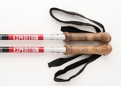 Pacemaker Stiix Expedition Trekking Poles with accessories.