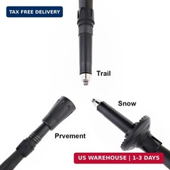 Travel Folding Trekking Hiking Pole with Carrying Case,Collapsible Cane Adjustab