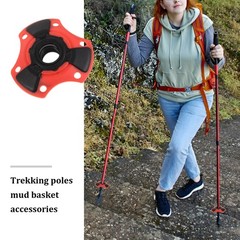 4 PCS Trekking Pole Basket Kit Poles Mud Attachment Hiking Protector