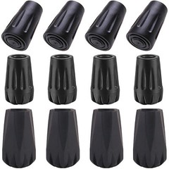 Trekking Pole Tip Accessories Set Extra Thick Rubber Tips Replacement Hiking