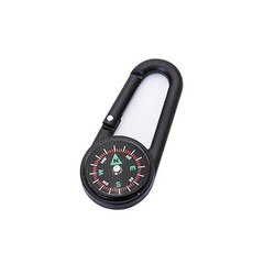 Mini Carabiner Compass Keychain for Camping Hiking Backpack Survival Tool