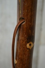 Dark Walking Stick + Cross Carving + Handmade in USA – Strong Hiking Staff