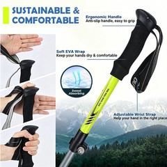 Collapsible Trekking Poles Nordic Walking Sticks Hiking Alpenstock for Men Women
