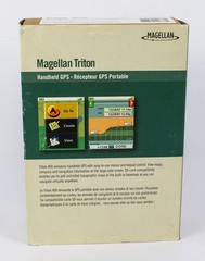 Magellan Triton 400 GPS Handheld Tested Works w/ Box Cable Manuals