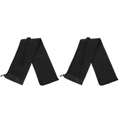 2Pcs Durable Alpenstocks Storage Bag Hiking Poles Holder Carrying Pouch Black