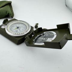 SE Military Lensatic And Prismatic Sighting Survival Emergency Compass And Pouch
