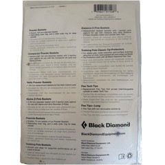 Black Diamond Equipment NEW Trekking Pole Baskets, Smooth & Sleek, Black