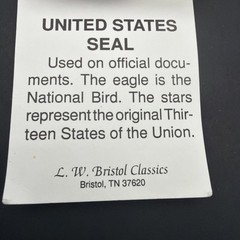 United States Seal Hiking Staff Medallion Badge Mount Collector’s Edition NEW