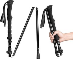 Collapsible Folding Trekking Pole with Carrying Case – Adjustable & Durable, 51″