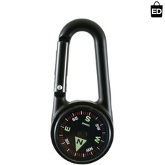 Durable Lightweight Compass with Carabiner for Hiking and Camping Enthusiasts
